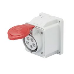 Ipari dugalj ráépíthető 3P+N+E 32A 380-415V(50+60Hz) piros IP44 műanyag IEC309HP GEWISS - GW62420