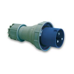 Ipari dugvilla lengő 2P+E 125A 230V(50+60Hz) kék IP67 műanyag csavaros 6h-pozíció Power Twist PCE - 043-6