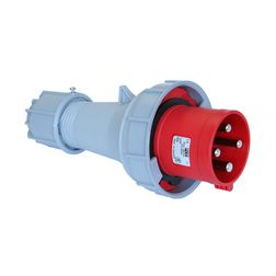 Ipari dugvilla lengő 3P+E 63A 400V(50+60Hz) piros IP67 műanyag csavaros Power Twist PCE - 034-6