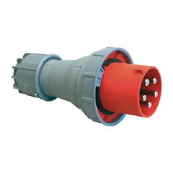 Ipari dugvilla lengő 3P+N+E 63A 400V(50+60Hz) piros IP67 műanyag csavaros Power Twist PCE - 035-6