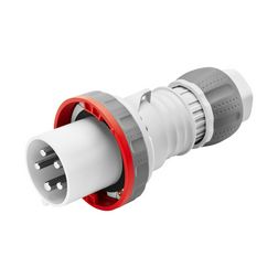 Ipari dugvilla lengő 3P+N+E 63A 380-415V(50+60Hz) piros IP67 műanyag csavaros IEC309HP GEWISS - GW61053H
