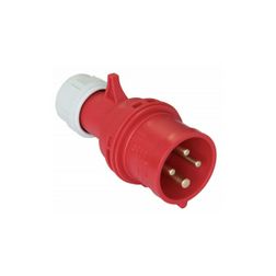 Ipari dugvilla lengő 3P+E fázisfordító fázisfordító 32A 400V(50+60Hz) piros IP44 Shark PCE - 7024-6