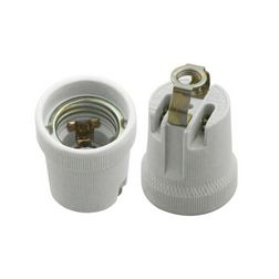 Izzólámpa foglalat szerelőlemezes 4A Edison-menetes porcelán szürke csavaros HLDR-E27-D KANLUX - 02162