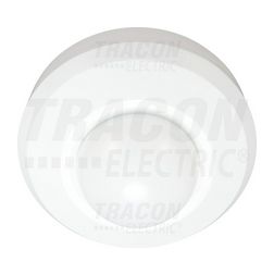 Jelenlétérzékelő mennyezetre 360° PIR 20m-érzékelésátmérő 2000W 250V fehér IP44 TRACON - PRS47