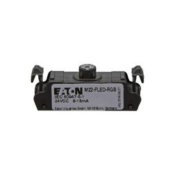 Jelzőlámpamodul 7-színű (RGB) LED 24V/DC előlapra rugószorításos M22-FLED-RGB EATON - 180800