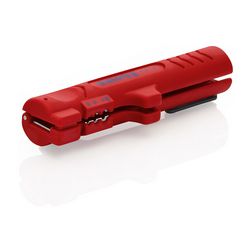 Kábelcsupaszító max.12mm-széles lapos kábelhez 4-13mm 0.8-2.5mm2 körvágó KNIPEX - 1664125SB
