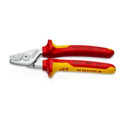 Kábelvágó mechanikus egykezes 15mm-max. kábelátmérő 50mm2-max. 160mm-hossz 1000V StepCut KNIPEX - 9516160