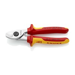 Kábelvágó mechanikus egykezes 15mm-max. kábelátmérő 50mm2-max. 165mm-hossz 1000V VDE KNIPEX - 9516165