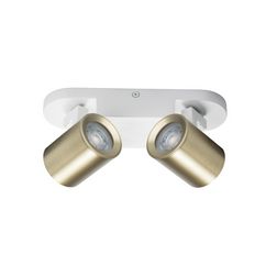 Kanlux 38965 LAURIN EL-2I W-G GU10 fehér/arany spot 2*GU10 IP20