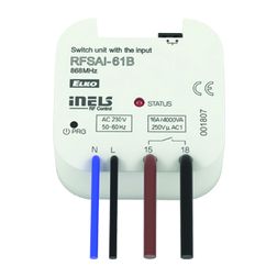 RF kapcsolóaktor külső bemenettel 6funkció iNELS 868MHz 200m 1x 16A/ RFSAI-61B-SL Elko EP - 8204