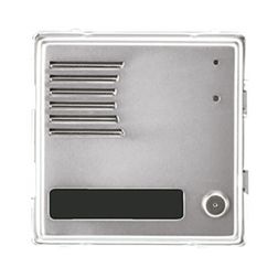 Kaputábla audió modul 1-gomb beszédráccsal IP42 süllyesztett téglalap alumínium Sinthesi S2 URMET - 1148/21