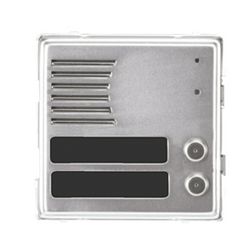 Kaputábla audió modul 2-gomb beszédráccsal IP42 süllyesztett téglalap alumínium Sinthesi S2 URMET - 1148/22