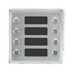 Kaputábla hívómodul 2x4-gomb IP42 süllyesztett téglalap alumínium nemesacél Sinthesi S2 URMET - 1148/18