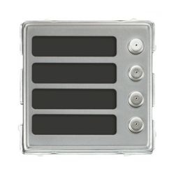 Kaputábla hívómodul 4-gomb IP42 süllyesztett téglalap alumínium nemesacél Sinthesi S2 URMET - 1148/14