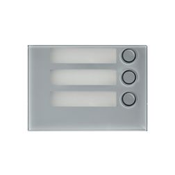 Kaputábla modul előlap audió 3-gombos falonkívüli műanyag szürke Alpha URMET - 1168/13G