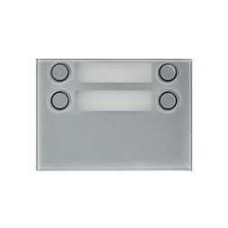 Kaputábla modul előlap videó 2x2-gombos falonkívüli műanyag szürke Alpha URMET - 1168/24G