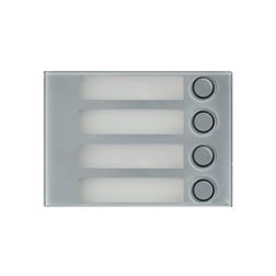 Kaputábla modul előlap videó 4-gombos 1083/48-hoz falonkívüli műanyag szürke Alpha URMET - 1168/14G