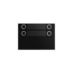 Kaputábla nyomógomb modul 2x2-gombos 4-es falonkívüli műanyag fekete Alpha URMET - 1168/24