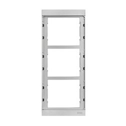 Kaputábla szerelőkeret sülllyesztett 3-egység süllyesztett alumínium szürke Alpha URMET - 1168/63