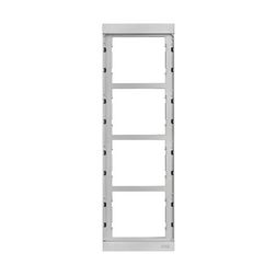 Kaputábla szerelőkeret sülllyesztett 4-egység süllyesztett alumínium szürke Alpha URMET - 1168/64