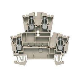 Átmenő sorkapocs 2,5mm2 TS35 2-szintes 24A 0.5-2.5mm2 bézs csavaros WDK 2.5 Weidmüller - 1021500000