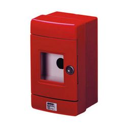 Tűzvédelmi kézi jelzésadó falonkívüli tűzriasztó (piros) műanyag piros üveglapos IP55 42RV GEWISS - GW42204