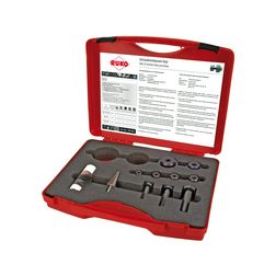 Kézi lyukasztókészlet max.4mm-lemezhez csapágyas acél-hoz 6bélyeggel 15.2-32mm 9-21PG 3 RUKO - 109002K