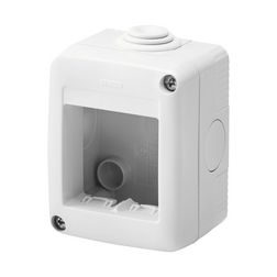 System szerelvénydoboz 2M 1-egység függőleges szürke műanyag IP40 27Combi GEWISS - GW27002
