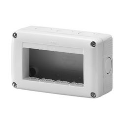 System szerelvénydoboz 4M 1-egység függőleges szürke műanyag IP40 27Combi GEWISS - GW27004