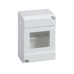 Kiselosztó műanyag 1x 6M falonkívüli fehér IP30 fedél Micro Pragma Schneider - 10207