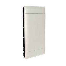 Kiselosztó PE/N-sín 90A műanyag 3x 12M üreges falba fehér IP40 ajtó PractiboxS LEGRAND - 135163
