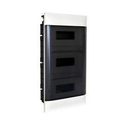 Kiselosztó PE/N-sín 90A műanyag 3x 12M üreges falba fehér IP40 átlátszó ajtó PractiboxS LEGRAND - 135173