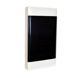 Kiselosztó PE/N-sín 90A műanyag 4x 12M falonkívüli fehér IP40 átlátszó ajtó PractiboxS LEGRAND - 135214