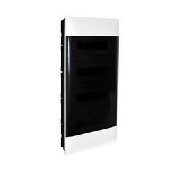 Kiselosztó PE/N-sín 90A műanyag 4x 12M üreges falba fehér IP40 átlátszó ajtó PractiboxS LEGRAND - 135174