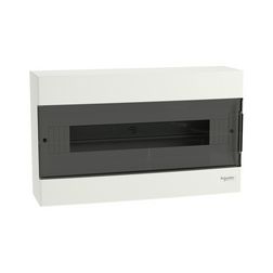 Kiselosztó PE/N-sínnel 1x 18M falonkívüli fehér IP40 átlátszó teli ajtó EASY9 EU Schneider - EZ9EUC118