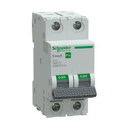 Kismegszakító 10A 2P C-jelleg 415V AC 6kA/60898 Easy9 Pro Schneider - EZ9F57210