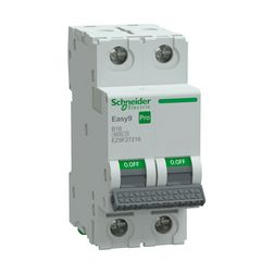 Kismegszakító 16A 2P B-jelleg 415V AC 6kA/60898 Easy9 Pro Schneider - EZ9F27216
