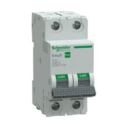 Kismegszakító 16A 2P C-jelleg 415V AC 6kA/60898 Easy9 Pro Schneider - EZ9F57216