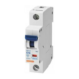 Kismegszakító 1P 10A C-jelleg 500V AC 6kA/60898 4.5kA/60947 1M RB60 GEWISS - GW91506