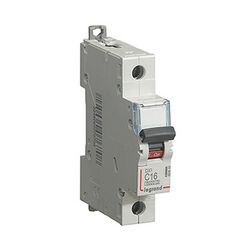 Kismegszakító 1P 16A C-jelleg 230V AC 6kA/60898 10kA/60947 DX3 LEGRAND - 407670