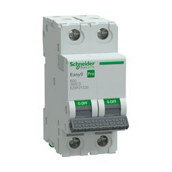 Kismegszakító 20A 2P B-jelleg 415V AC 6kA/60898 Easy9 Pro Schneider - EZ9F27220