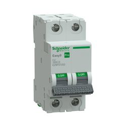 Kismegszakító 2A 2P C-jelleg 415V AC 6kA/60898 Easy9 Pro Schneider - EZ9F57202