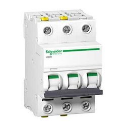Kismegszakító 3P 16A C-jelleg 400V AC/DC 6kA/60898 20kA/60947 Acti9 iC60N Schneider - A9F04316
