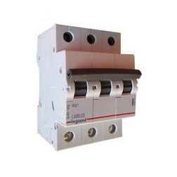 Kismegszakító 3P 20A B-jelleg 400V AC 6kA/60898 6kA/60947 RX3 LEGRAND - 419170