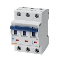 Kismegszakító 3P 6A C-jelleg 500V AC 6kA/60898 6kA/60947 3M RB60 GEWISS - GW91565