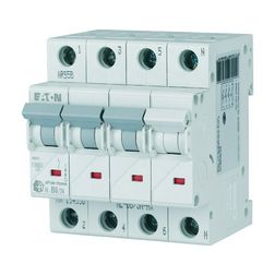 Kismegszakító 3P+N 16A C-jelleg 230V AC 4.5kA/60898 4M HL-C16/3N xPole Home EATON - 194811