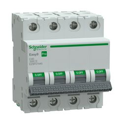 Kismegszakító 40A 4P C-jelleg 415V AC 6kA/60898 Easy9 Pro Schneider - EZ9F57440