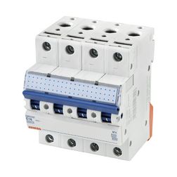 Kismegszakító 4P 40A C-jelleg 400V AC 6kA/60898 6kA/60947 4M MT6 GEWISS - GWD2091