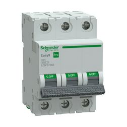 Kismegszakító 63A 3P C-jelleg 415V AC 6kA/60898 Easy9 Pro Schneider - EZ9F57363