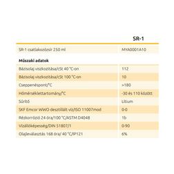 Kontakt zsír lítiummal lítium kenőanyag tubus-ban 250ml SR1 MOREK - MYA0001A10
